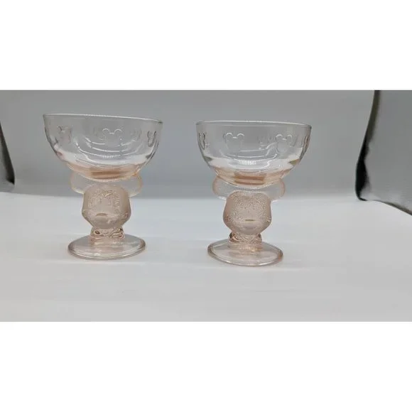 Vintage Rare Mickey Mouse Ice Cream Sundae Bowls cups Disney collectible - Picture 3 of 10